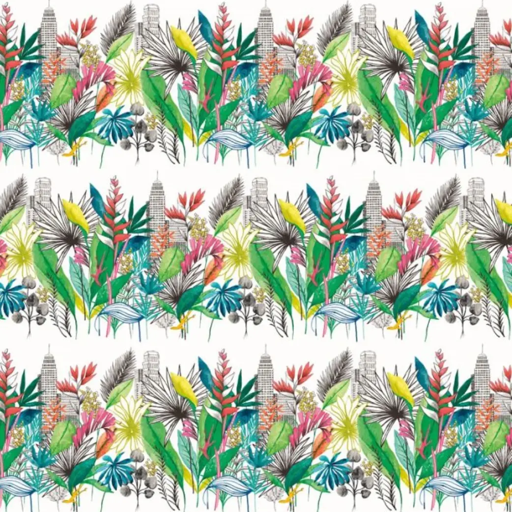 Ohpopsi Urban Tropic Wallpaper Tropical Bright Sample 1