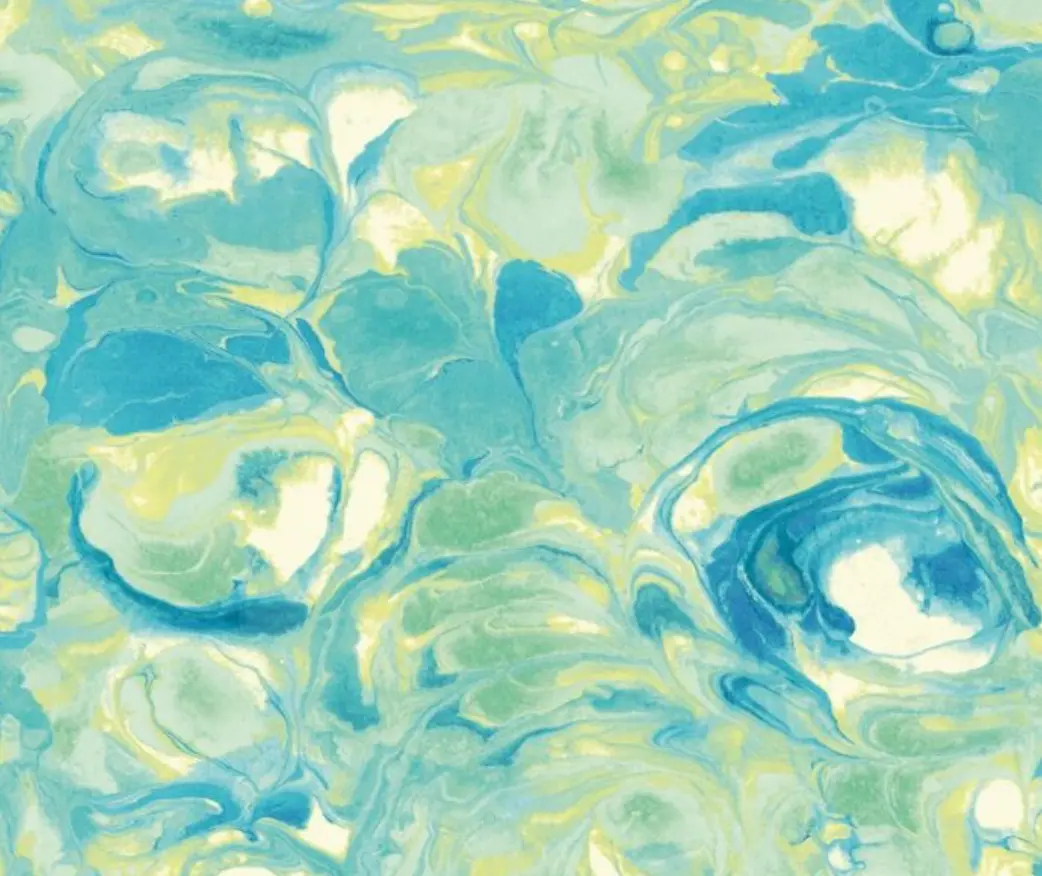 Ohpopsi Venetian Wallpaper Sapphire Swirl Sample 1