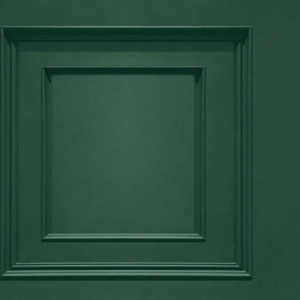Oliana Wood Panel Effect Wallpaper Green Sample 1