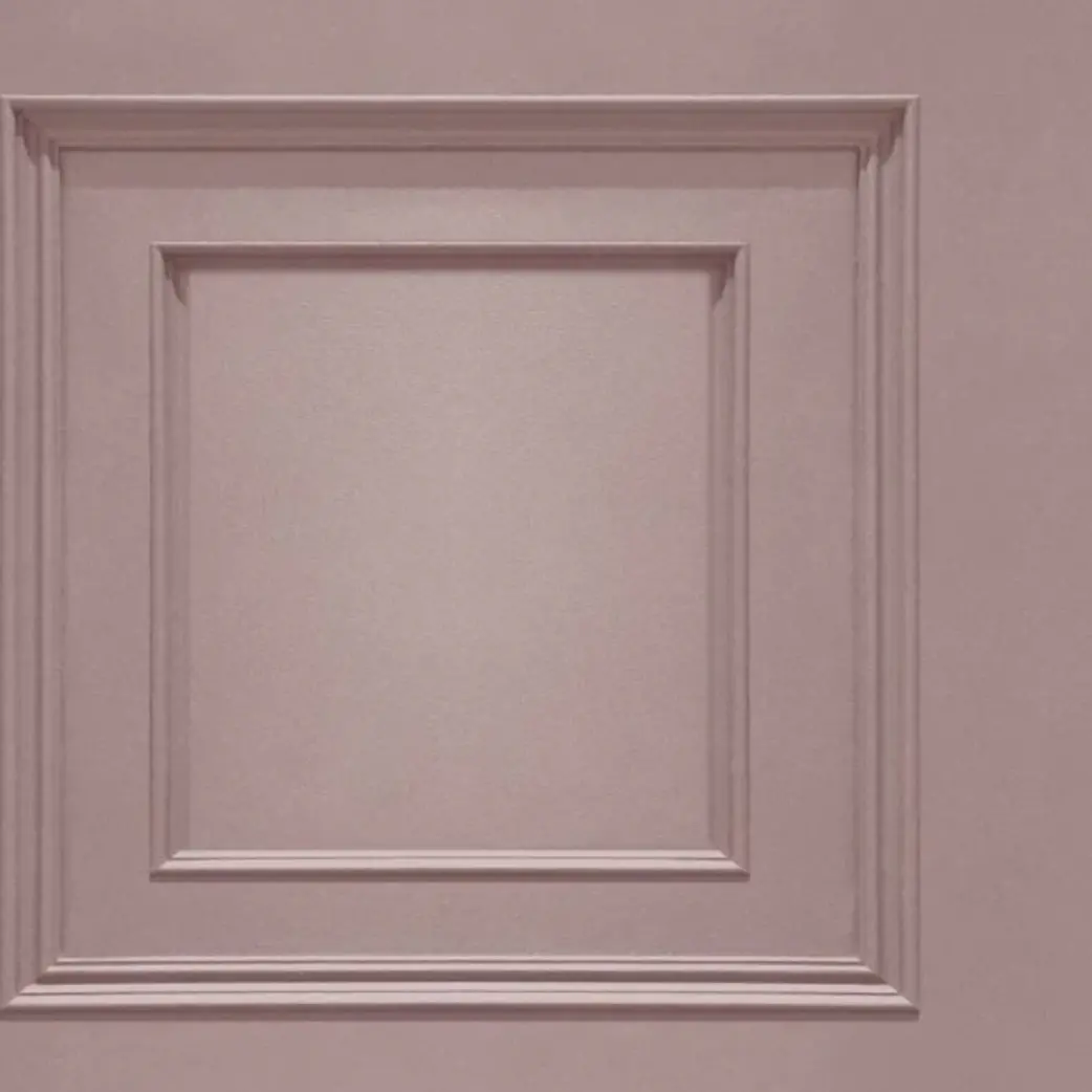 Oliana Wood Panel Wallpaper Pink Sample 1