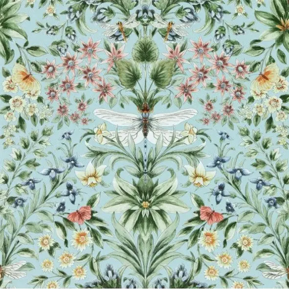 Clarke & Clarke Mirabell Wallpaper - Seaglass Sample 1