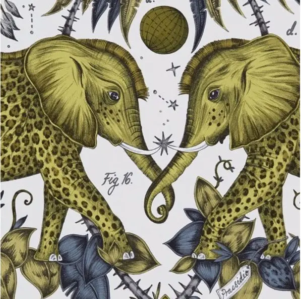 Clarke & Clarke Zambezi Wallpaper- Gold Sample 1