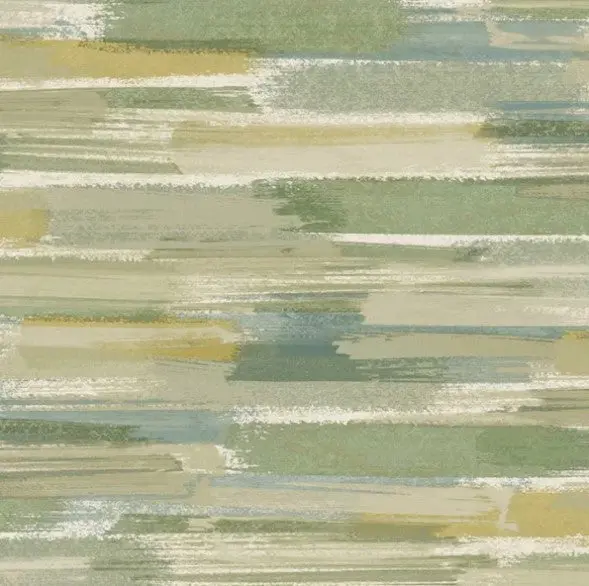 Sasso Brushmark Wallpaper - Green & Yellow Sample 1