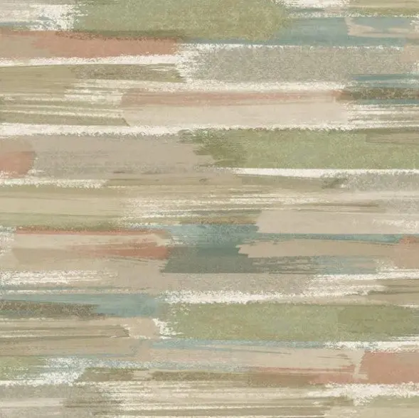Sasso Brushmark Wallpaper - Orange & Blue Sample 1