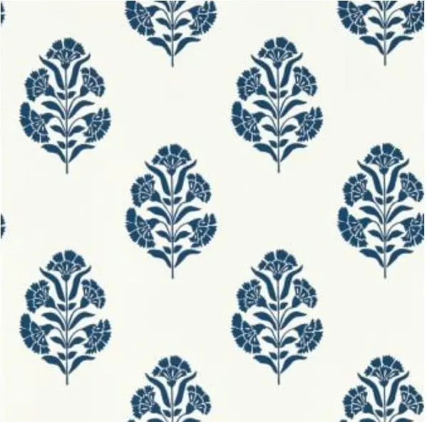 Clarke & Clarke Standen Wallpaper - Midnight Sample 1