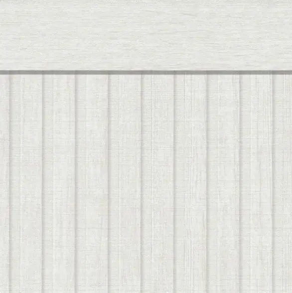 Scandi Wood Slat Grey & White Wallpaper - Half Wall Panel Sample 1