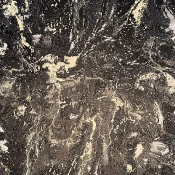 Sienna Marble Textured Wallpaper Black Sample 1