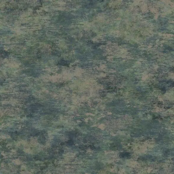 Ozbek Metallic Wallpaper - Teal / Navy Sample 1