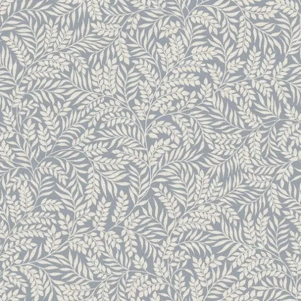 Laurel Leaf Wallpaper - Blue Sample 1