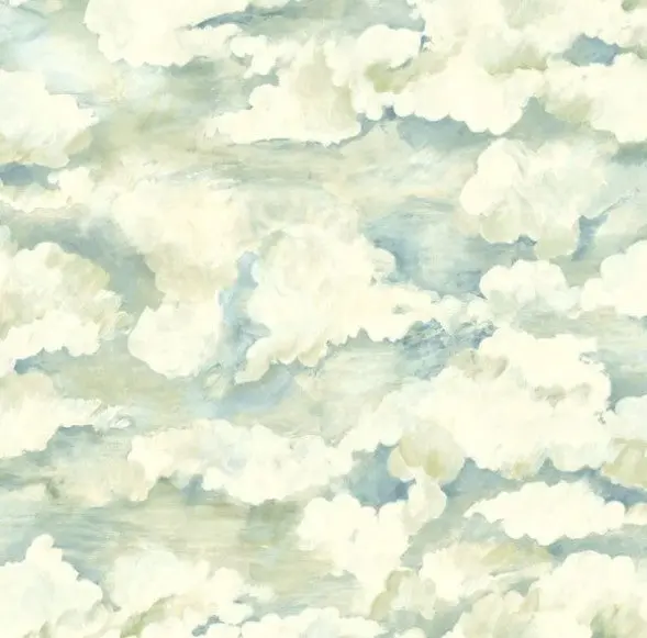 Sora Cloud Wallpaper -  Soft Aqua Sample 1
