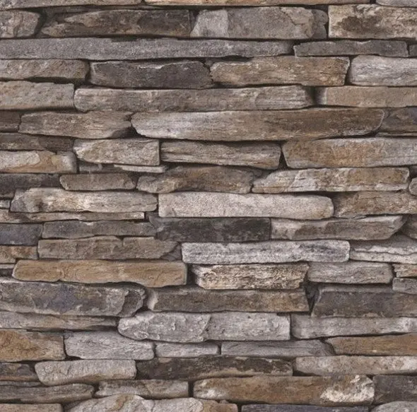 Wood And Slate Natural Slate Wallpaper Sample 1