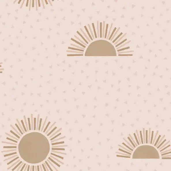 Sunshine Sunbeam Wallpaper - Pink Sample 1