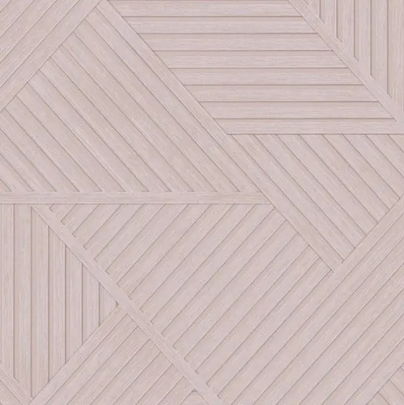 Elba Geometric Panelled Wallpaper Pink Sample 1