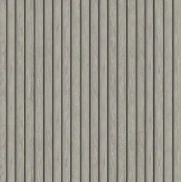 Wood Slat Wallpaper Grey Sample 1