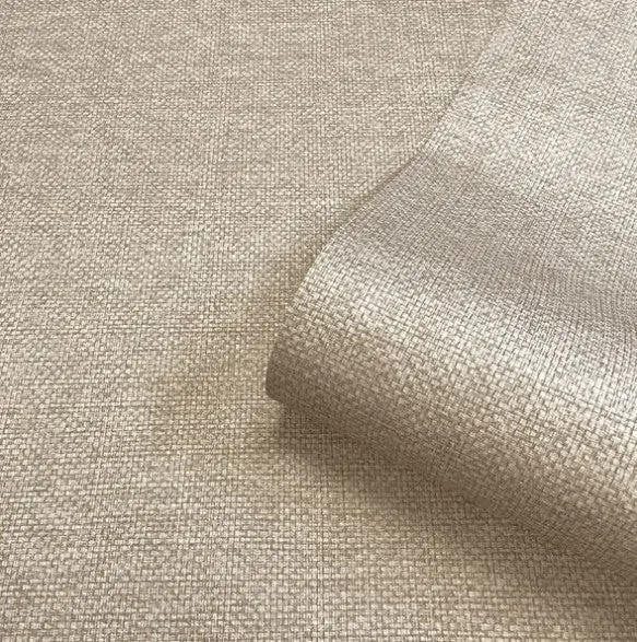 Textured Plain Metallic Wallpaper - Natural Sample 1