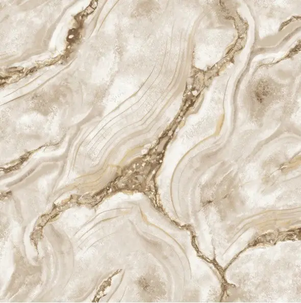 Palmetto Agate Marble Wallpaper Taupe Sample 1