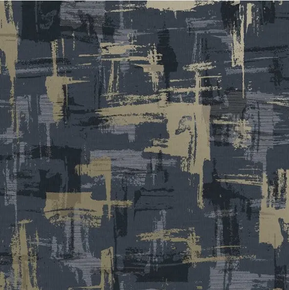 Eleanora Geo Navy Wallpaper Sample 1