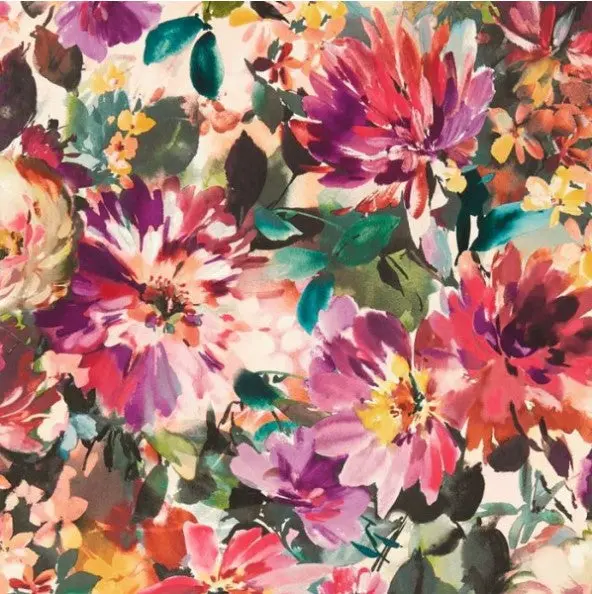 Clarke & Clarke Tahiti Wallpaper - Fuchsia Sample 1
