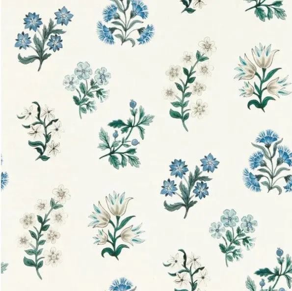 Clarke & Clarke Leiden Wallpaper - Denim Sample 1