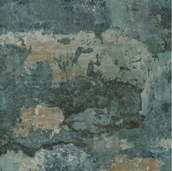 Elgon Concrete Effect Wallpaper Teal Sample 1
