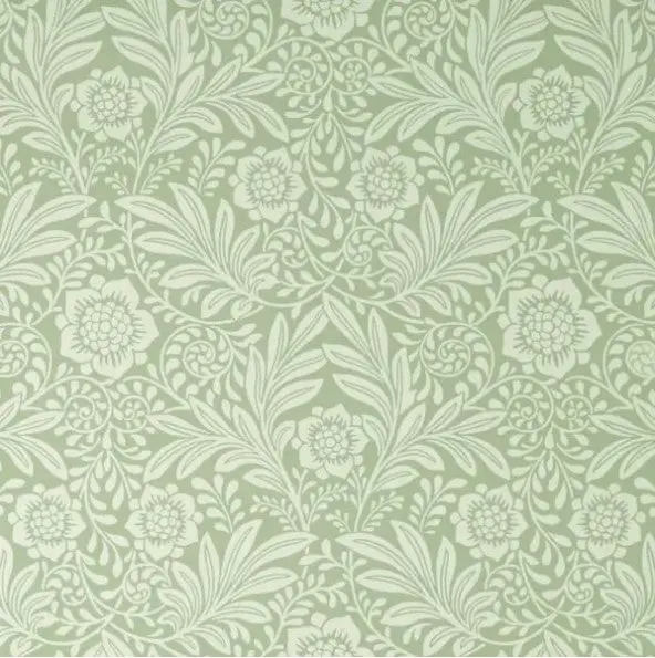 Crown Camille Floral Wallpaper - Sage Sample 1