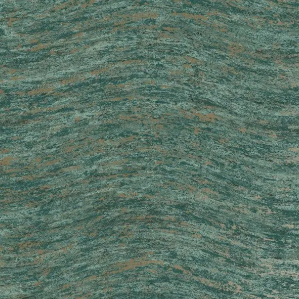 Industrial Wave Texture Wallpaper Teal Sample 1