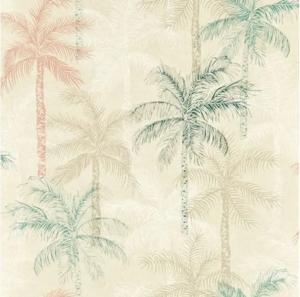 Clarke & Clarke Palmyra Wallpaper - Mineral/Blush Sample 1