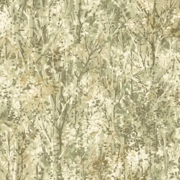Verdant Tree Wallpaper - Sage Sample 1