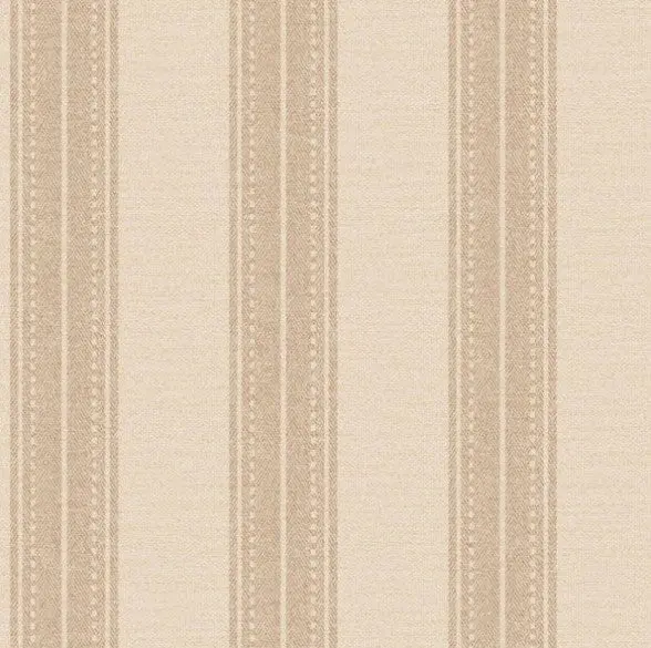 Yuste Stripe Wallpaper - Coral Sample 1