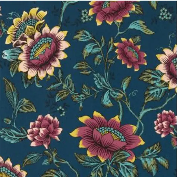 Clarke & Clarke Tonquin Wallpaper - Midnight Sample 1