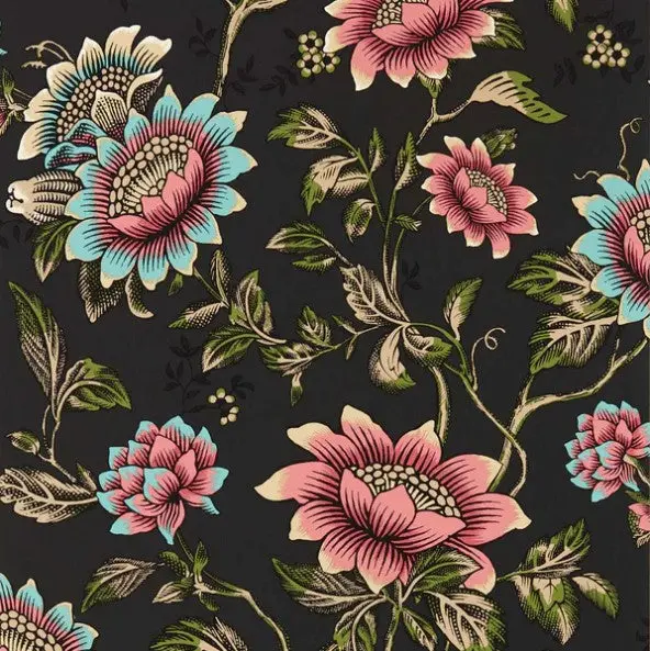 Clarke & Clarke Tonquin Wallpaper - Noir Sample 1