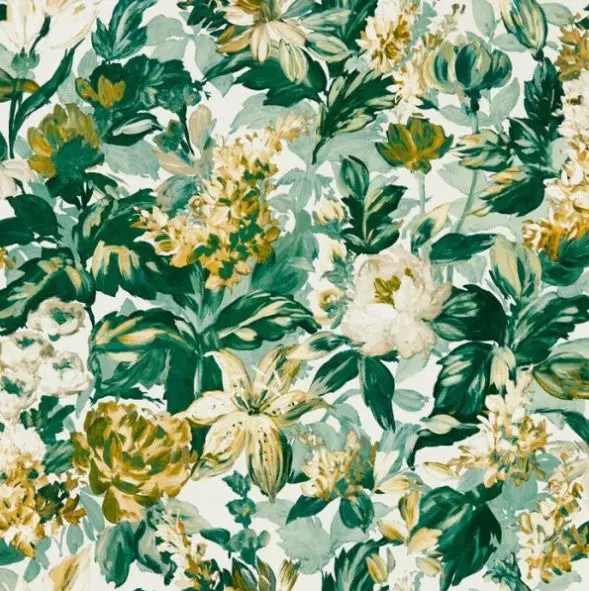 Clarke & Clarke Lilum Wallpaper- Glade Sample 1