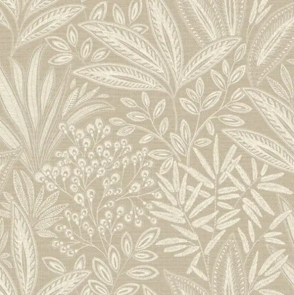 Crown Sahara Leaf Fern Wallpaper - Natural Sample 1