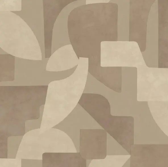 Linnet Geometric Wallpaper - Neutral Sample 1