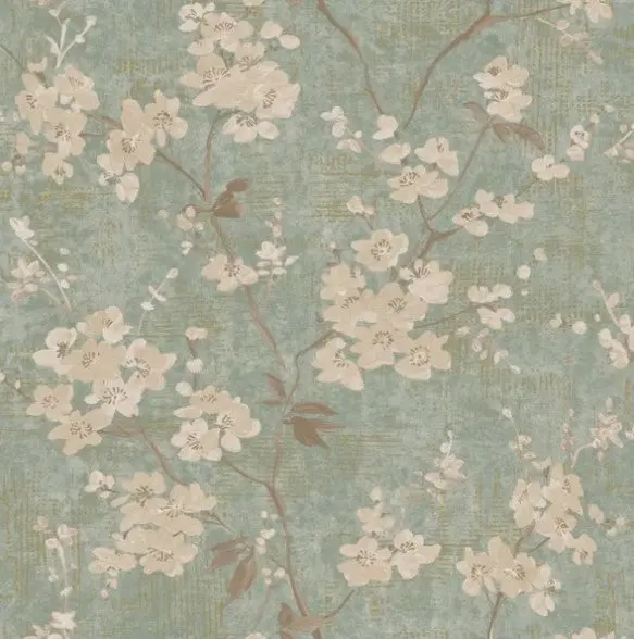 Paul Moneypenny Athene Blossom Wallpaper - Sage Sample 1
