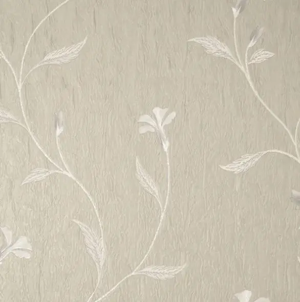 Vymura Bellagio Floral Taupe Wallpaper Sample 1