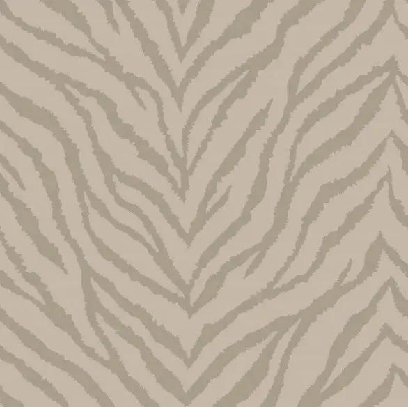 Zahara Animal Print Wallpaper Taupe Sample 1