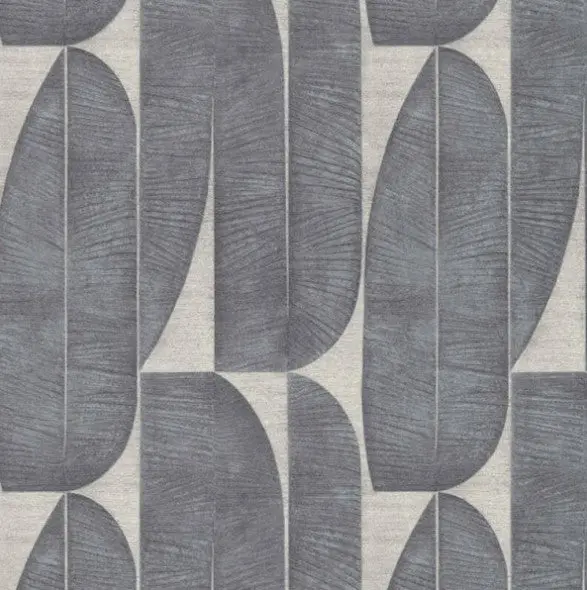 Living Walls Fossil Leaf Wallpaper - Grey & Taupe Sample 1