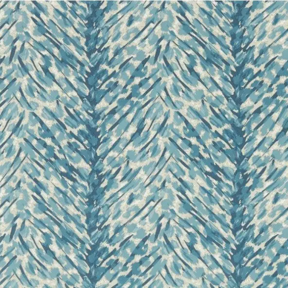 Clarke & Clarke Pokot Wallpaper- Denim Sample 1