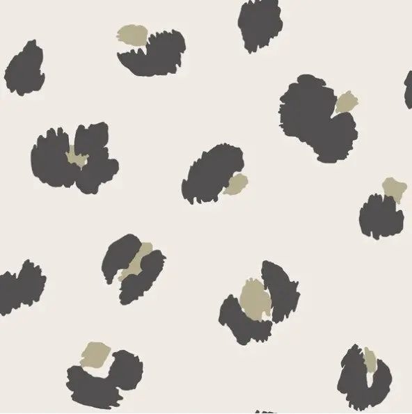 Large Leopard Spot Wallpaper Cream Sample 1