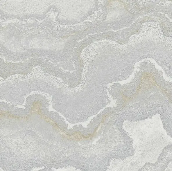 Living Walls Marble Stone Effect Wallpaper - Grey Sample 1