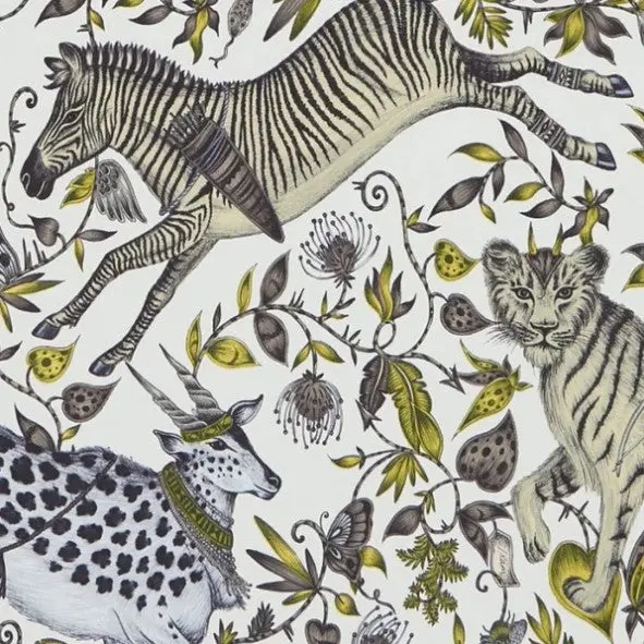 Clarke & Clarke Protea Wallpaper- Gold Sample 1
