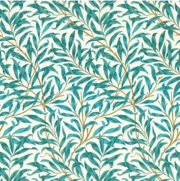 Clarke & Clarke Willow Boughs Wallpaper- Teal Sample 1