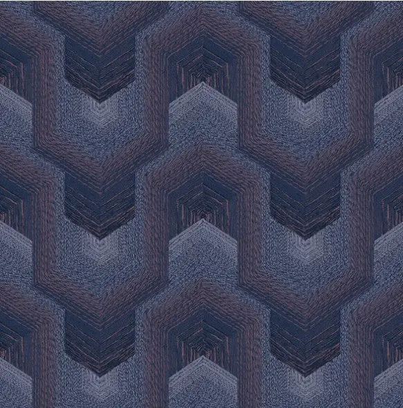 Polygonal Dream Geometric Wallpaper - Purple Sample 1