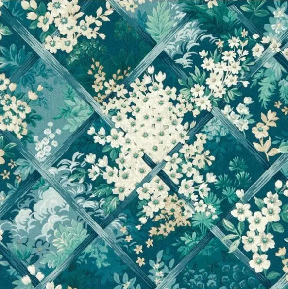 Clarke & Clarke Maymont Wallpaper - Midnight Sample 1