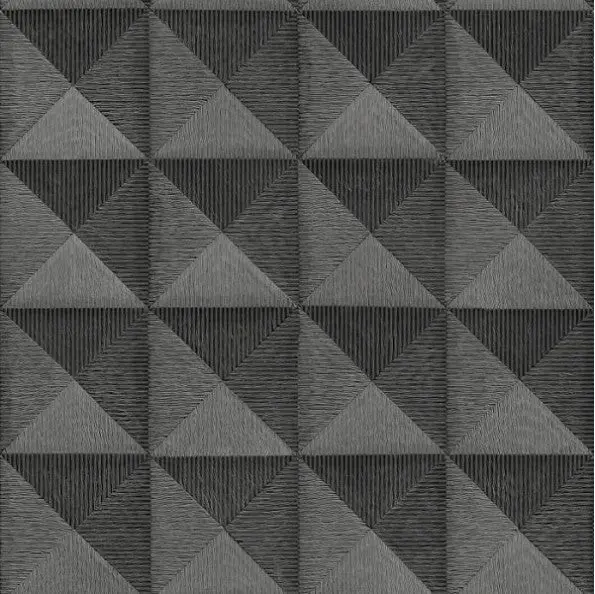 3D Textured Geo Wallpaper Black Sample 1