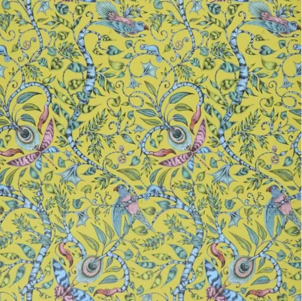 Clarke & Clarke Rousseau Wallpaper - Lime Sample 1