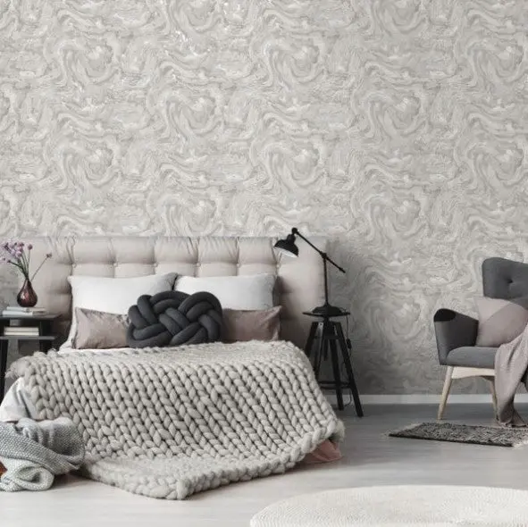 Lumiere Marble Wallpaper Taupe - Dco Exclusive Sample 1