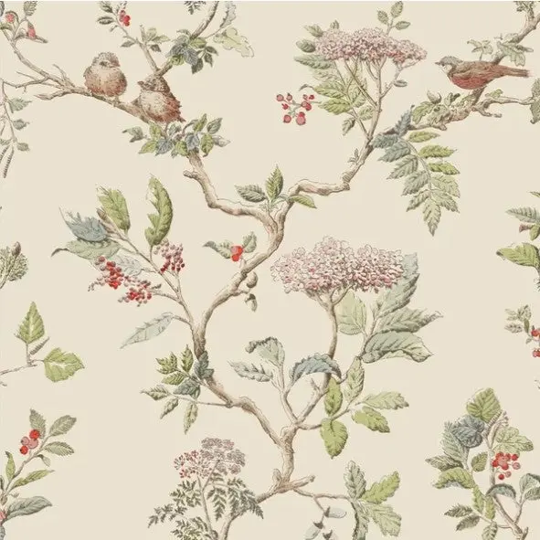 Laura Ashley Elderwood Wallpaper- Natural Sample 1