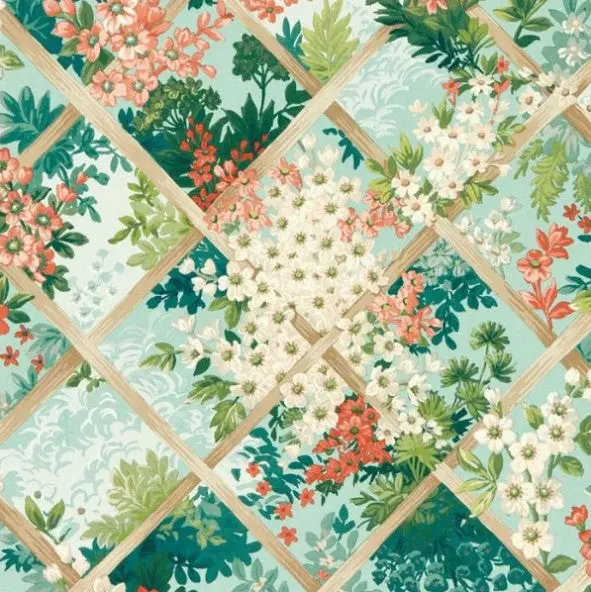 Clarke & Clarke Maymont Wallpaper - Seaglass Sample 1